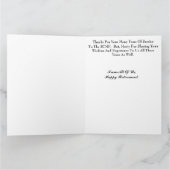 カナダマウンティシルエットビッグリタイアメントカード サンキューカード (内部)