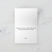 カナダマウンティ&サンタズスリーのクリスマスカード カード (内部)