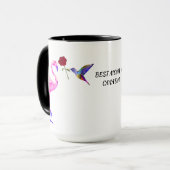 カナダママの喜び、フラミンゴ&ハミングバード マグカップ (正面左)