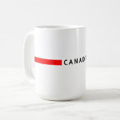 カナダミニマル国旗 コーヒーマグカップ (正面左)