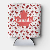 カナダムースとメープルリーフビクールア 缶クーラー (正面)