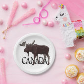 カナダムースプレートカナダデイ紙プレート ペーパープレート (パーティー)