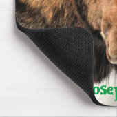 カナダムースポートレートおもしろいワイルドライフマウスマット マウスパッド (コーナー)