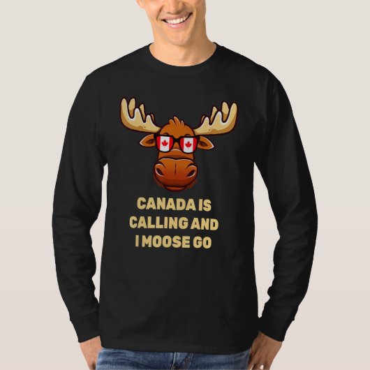 カナダムース国旗 Tシャツ (正面)