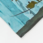 カナダムース&ウィンタームーン フリースブランケット (角)