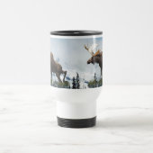 カナダムース&マウンテンズワイルドライフ自然 トラベルマグ (中央)