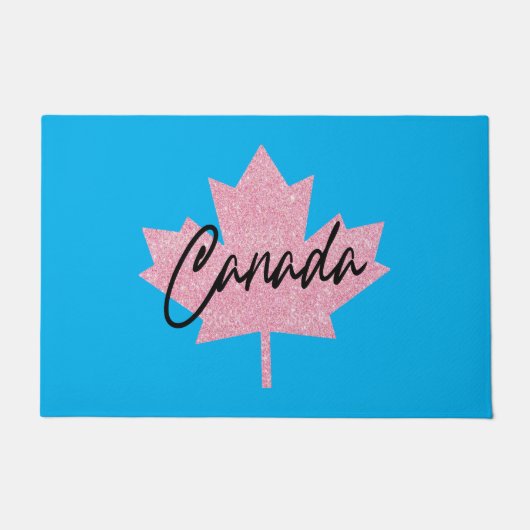 カナダメープルの葉 ドアマット (正面)