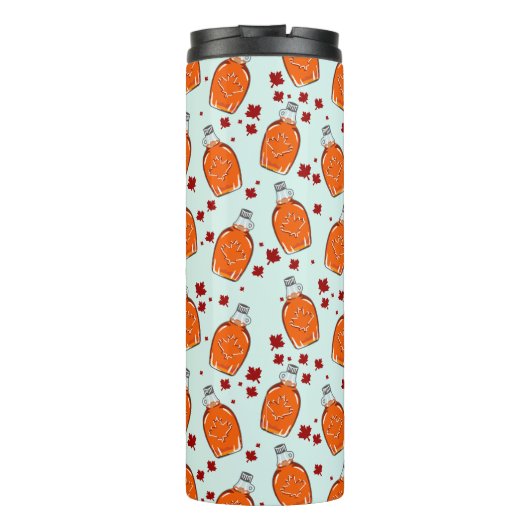 カナダメープルシロップ模様 タンブラー (裏面)