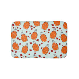 カナダメープルシロップ模様 バスマット