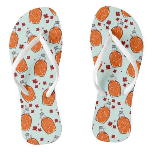 カナダメープルシロップ模様 ビーチサンダル (ソール)