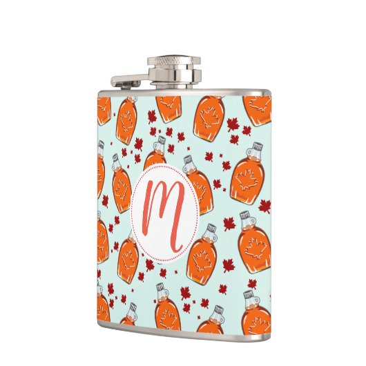 カナダメープルシロップ模様 フラスク (左)