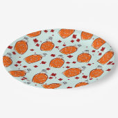 カナダメープルシロップ模様 ペーパープレート (アングル)