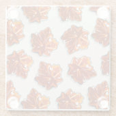 カナダメープルシロップ飴パターン ガラスコースター (裏面)