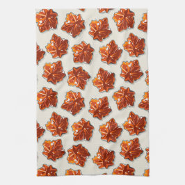 カナダメープルシロップ飴パターン キッチンタオル