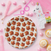 カナダメープルシロップ飴パターン ペーパープレート (パーティー)