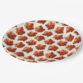 カナダメープルシロップ飴パターン ペーパープレート (アングル)