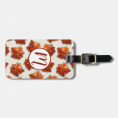 カナダメープルシロップ飴パターン ラゲッジタグ (正面横)