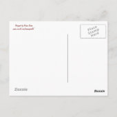 カナダメープルリーフとムース葉書 ポストカード (裏面)