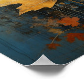 カナダメープルリーフアートプリント ポスター (角)