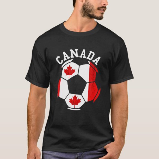 カナダメープルリーフカナダサッカーチームCanadian Fl Tシャツ (正面)