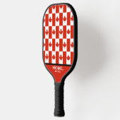 カナダメープルリーフカナダ国旗のパターン名 ピックルボールラケット (左)