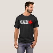 カナダメープルリーフカナダ国旗のプライド Tシャツ (正面フル)