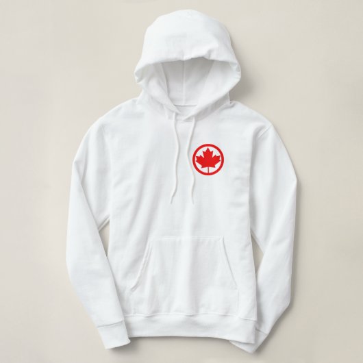 カナダメープルリーフスウェットシャツ パーカ (デザイン正面)