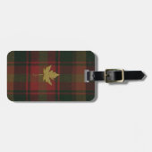 カナダメープルリーフタータンチェックラゲージタグ ラゲッジタグ (正面横)