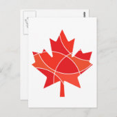 カナダメープルリーフデザイン ポストカード (正面/裏面)