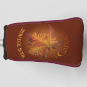 カナダメープルリーフパタードライバーカバー ゴルフヘッドカバー (正面)