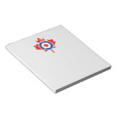 カナダメープルリーフローンデルグランジカナモダンダ ノートパッド (アングル)