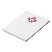 カナダメープルリーフローンデルグランジカナモダンダ ノートパッド (回転)