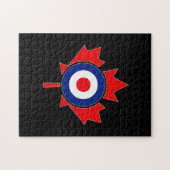 カナダメープルリーフローンデルモダンカナダ ジグソーパズル (横)