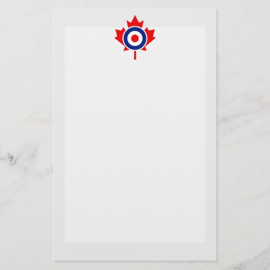 カナダメープルリーフローンデルモダンカナダ 便箋 (正面)