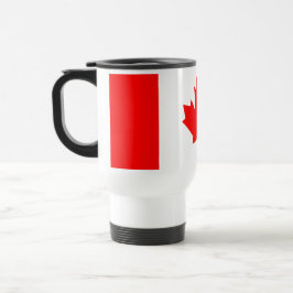 カナダメープルリーフ国旗の色 トラベルマグ