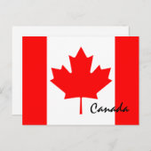 カナダメープルリーフ国旗の色 ポストカード (正面/裏面)