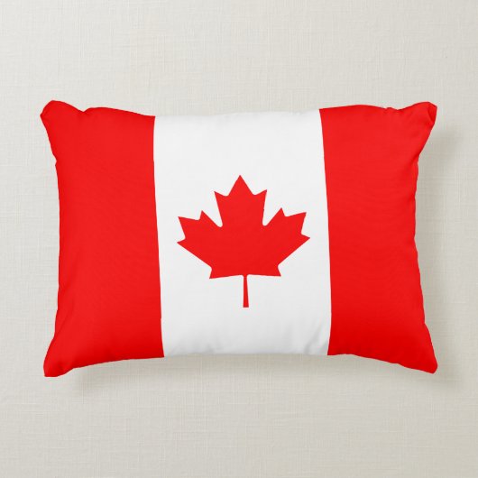 カナダメープルリーフ国旗 アクセントクッション (正面)