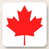 カナダメープルリーフ国旗 コースター (正面)