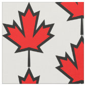 カナダメープルリーフ生地 ファブリック (クローズアップ)