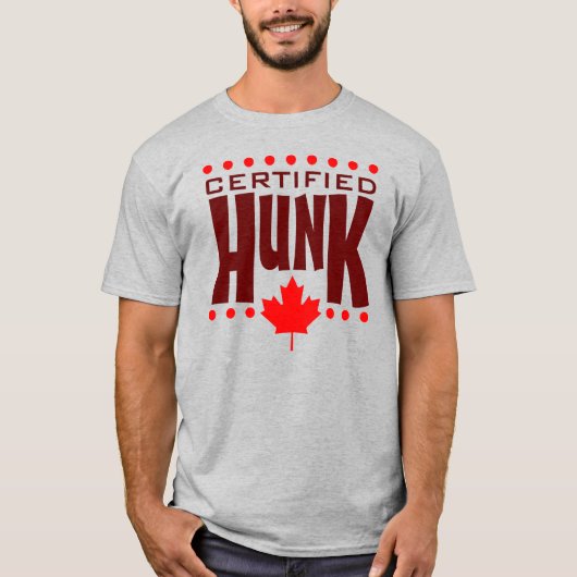カナダメープルリーフ認定HUNK Tシャツ (正面)