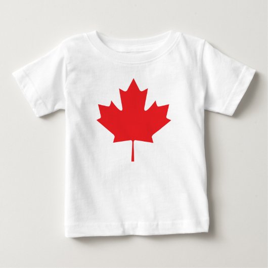カナダメープルリーフ ベビーTシャツ (正面)