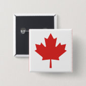 カナダメープルリーフ 缶バッジ (正面&裏面)