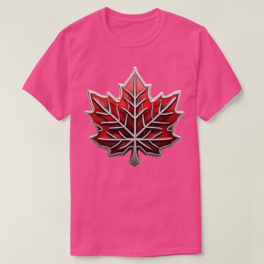 カナダメープルリーフ Tシャツ (デザイン正面)