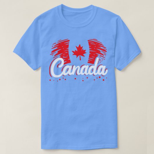 カナダメープルリーフ Tシャツ (デザイン正面)