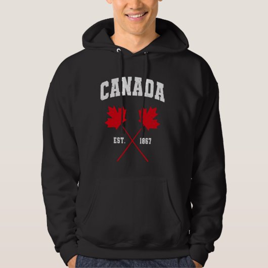 カナダメープルリーフCanada Est.1867 パーカ (正面)