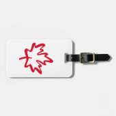 カナダメープルリーフOhカナダ誇りを持ったフリー ラゲッジタグ (正面横)