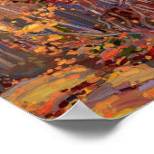 カナダメープル絵画ツリーズバイトム・トムソン ポスター (角)