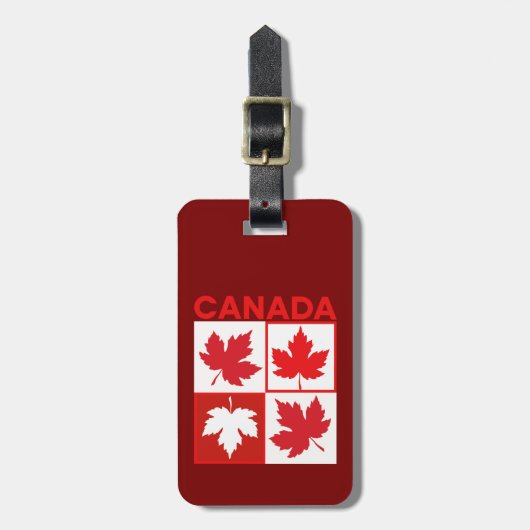 カナダメープル離れズ旅行 ラゲッジタグ (正面縦)