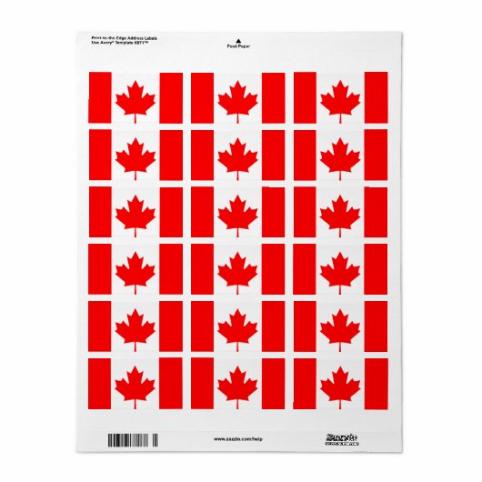 カナダメープル ラベル (フルシート)