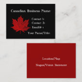 カナダメープル 名刺 (正面/裏面)